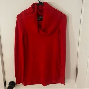 Red cowl neck Sweater XS